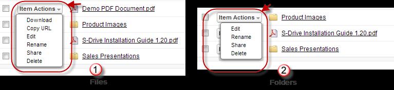 (j) "Search Box" is used to search items (files, folders) in S-Drive Folders. Refer to the "Searching Items" section for more information (Figure 3-