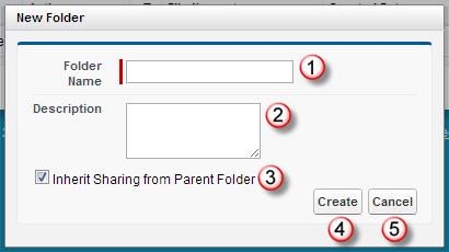B. Creating Folders You can create folders by clicking "Create Folder" button in the toolbar (Figure 3-b). You can create any number of sub-folders in a folder.