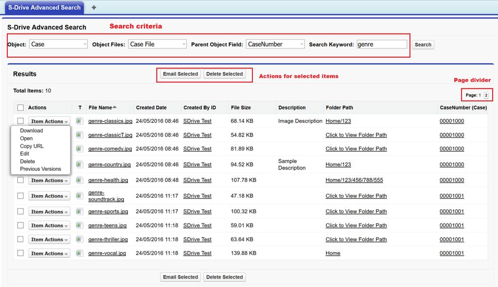 T. S-Drive Advanced Search S-Drive Advanced Search is a new feature of S-Drive that helps to perform improved search functionality in object files.