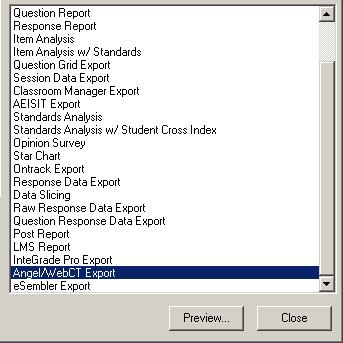 Click on the assessment that you would like to export and then click Generate. 3.