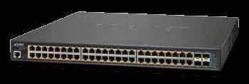 GS-522-48P4X GS-522-48P4XR L2+ 48-Port 1/1/1T 82.3at + 4-Port SFP+ Managed Switch Physical Port 48 1/1/1BASE-T Gigabit RJ45 copper ports with 48- port IEEE 82.