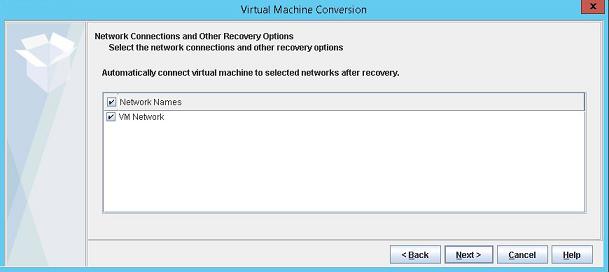 Creating virtual machine from client backup Virtual machine creation from backup 234 Virtual machine conversion summary The summary page displays all the details related to client conversion that are