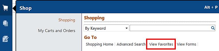 Punch-outs are identified on the Shopping Homepage by a symbol in the upper right corner above the supplier name.