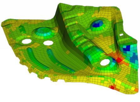MAPPING DEEP-DRAWING SIMULATION THICKNESS AND HARDENING RESULTS Influences on crash