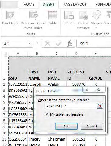 Additional EMIS Tips, Tricks & Shortcuts 5. Have a large amount of data that you would like to see as a table?