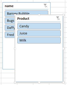 When you use a regular PivotTable report filter to filter on multiple items, the filter indicates only that multiple items are filtered, and you have to open a drop-down list to find the filtering