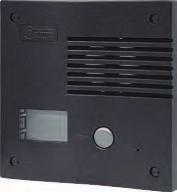 KITS Rock Audio systems for villas Rock vandal resistant panel Vandal resistant (IK-09) and weatherproof (IP-44) door panel. Curved front of.5mm. thick injected aluminium in graphite finish. 4mm.
