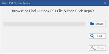 Repair PST Files If you know the location of PST files, then you can directly specify the location and start repairing e-mails from that file.