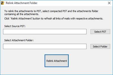 Relink Attachment Folder Once you install Stellar Phoenix Outlook PST Repair - Technician software, you also get a software called Stellar Phoenix Attachment Links Updater - Technician.