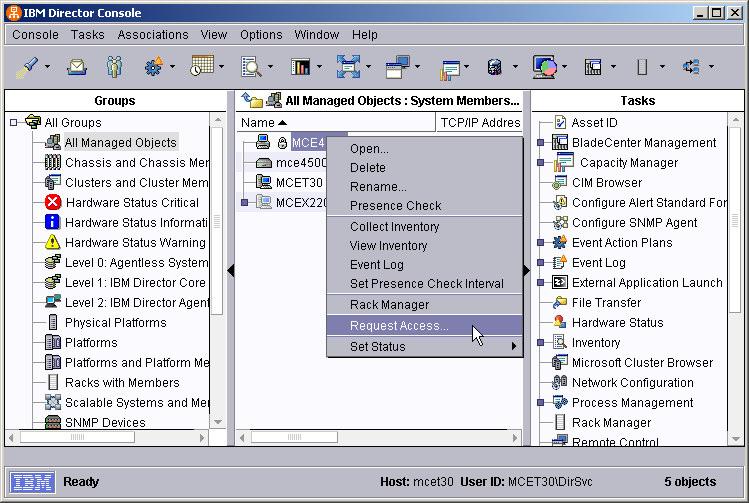 Figure 27 Request Access Selecting Request Access will open a dialog box requiring a User ID and Password to proceed.