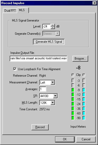 Chapter 2: Intelligibility Module Functions and Commands The MLS Tab The MLS recording method is a single-channel, stimulus-dependent measurement technique that compares the measured data to an MLS