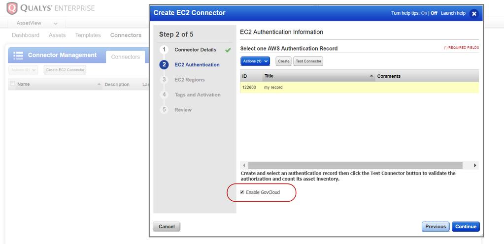 Qualys Cloud Platform EC2 Scanning support for AWS GovCloud (US) Now you can easily scan EC2 instances included in the AWS GovCloud (US) region for vulnerabilities and policy compliance using the