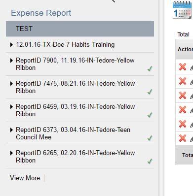 21 Opening an Existing Expense Report UPDATING OR OPENING AN EXISTING REPORT: