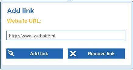 Add Link allows you to add a URL link 101 Quick Guide If you are