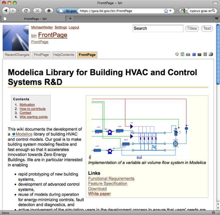 Modelica Buildings Library Enable Rapid prototyping of innovative systems Controls