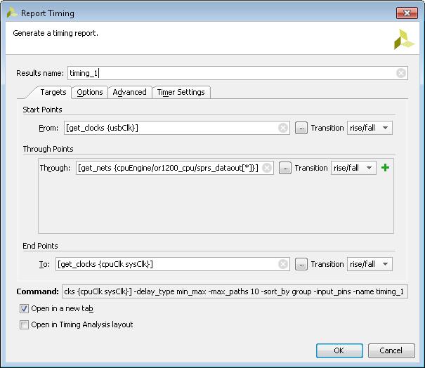 Chapter 2: Timing Analysis Features Report Timing Dialog Box Targets Tab X-Ref Target - Figure 2-20