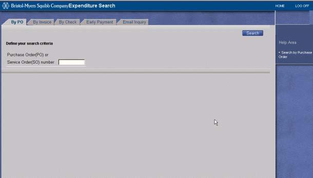 This is the same screen and has the same functionality as the Expenditures Inquiry Results Screen described