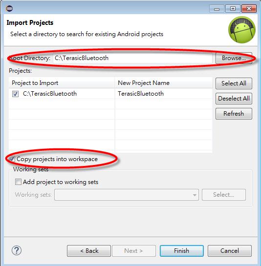 Figure 11 Root Directory for Imported Project After project is imported successfully, open the main gui file main.