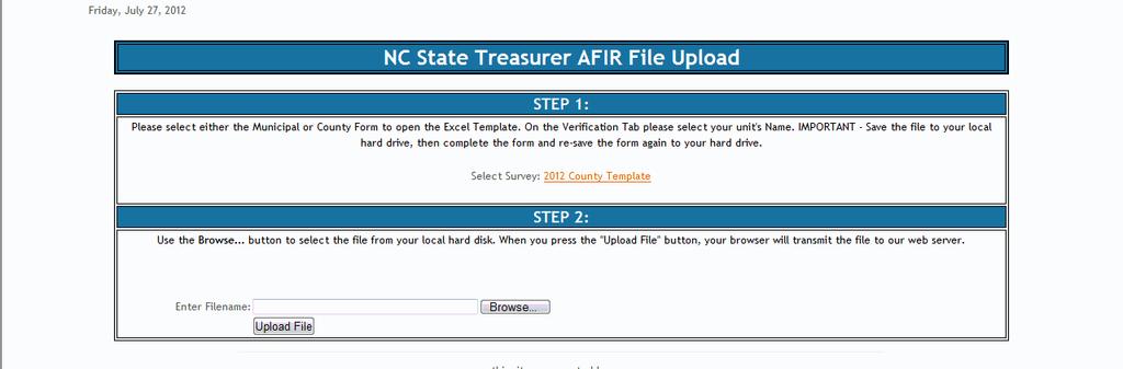 Uploading the File to US Census Enter your new Username and Password that you
