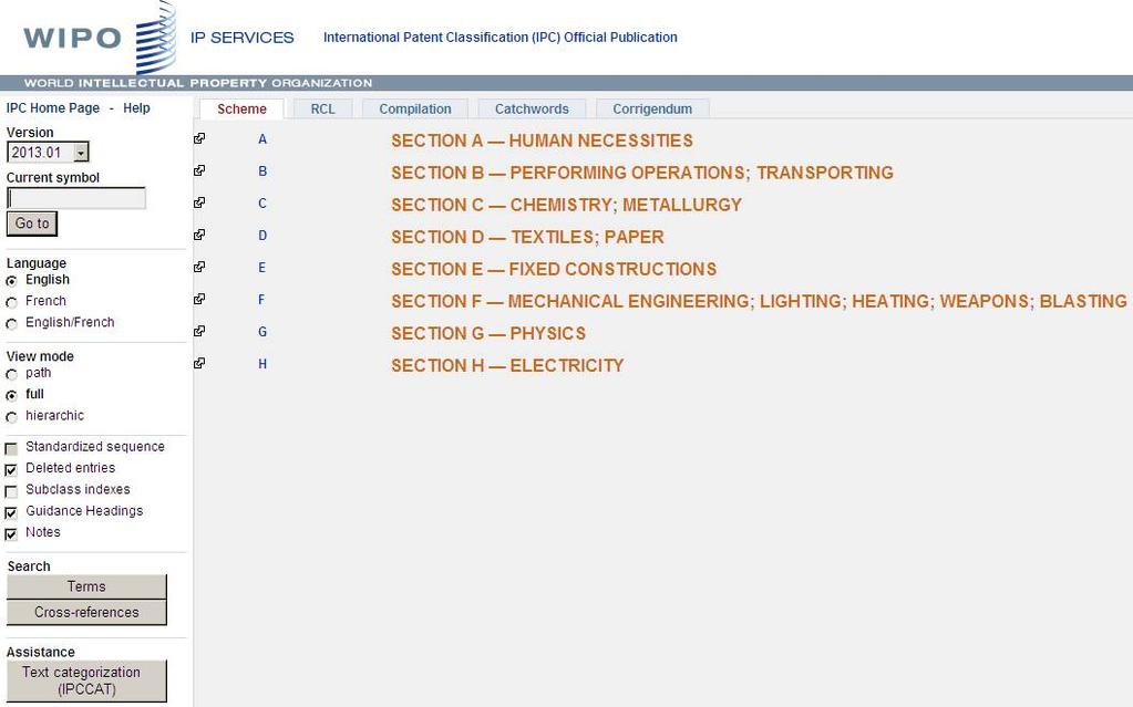 International Patent Classification (IPC) www.wipo.