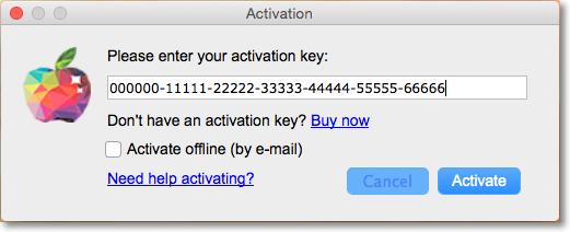 Online Activation This section explains how to activate Mac Cleaner using the quick online activation method if your computer is connected to the Internet.