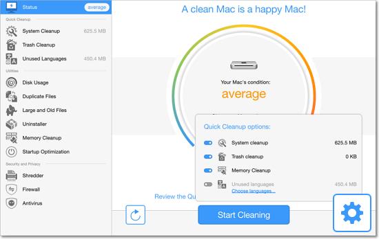 Step 3: Run Quick Cleanup Click Start Cleaning to clean the basic junk files from your Mac.