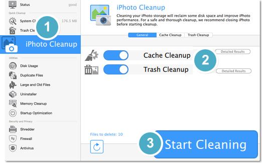 iphoto cleanup iphoto creates and stores a lot of extra thumbnail files for all of your photos.