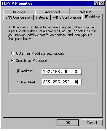Model 2701 Instrument Networking Instruction Manual Configuring TCP/IP addresses 3-11 Configuration in Windows 98/ME Refer to Figure 3-4. 1. Click on the Windows Start button. 2. Select Settings, then Control Panel.