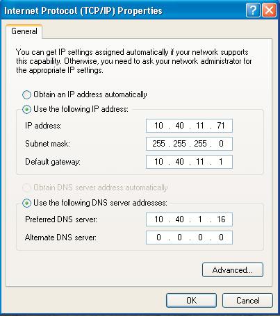 3-14 Configuring TCP/IP addresses Model 2701 Instrument Networking Instruction Manual Configuration in Windows XP Refer to Figure 3-7. 1. Click on the Windows Start button. 2. Select Network and click Internet Connections.
