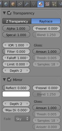 Check the Mirror button and experiment with the reflection settings. The Reflect slider controls the amount of mirror. A full slider would be a perfect mirror.