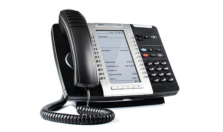 MiVoice 5340e IP Phone The MiVoice 5340e IP Phone is a full-feature, applications telephone that features a large graphics display, embedded gigabit support, and 48 self-labeling keys that can be