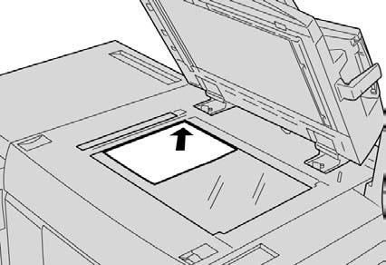Basic copy using the document glass 1. Open the document feeder. 2. Place the document face down by aligning it as shown in the illustration. 3.