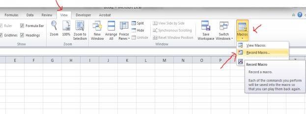3.) Now once you have clicked the record macro, whatever activity you will do in that excel file will be recorded. 4.