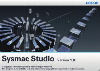 Sysmac Studio Sysmac Studio for machine creators The Sysmac Studio provides one design and operation environment for configuration, programming, simulation and monitoring.