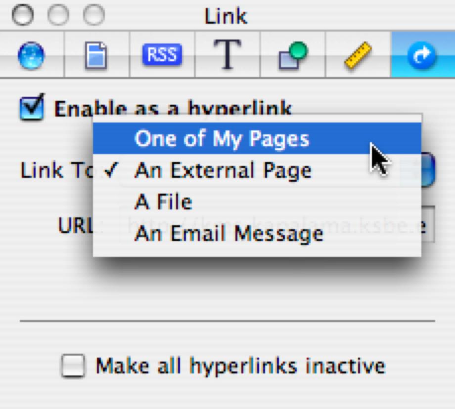 If the Make all hyperlinks inactive option is not checked, you will not be able to download the file in iweb.