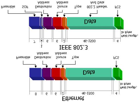 Frame Format of Ethernet / IEEE 802.