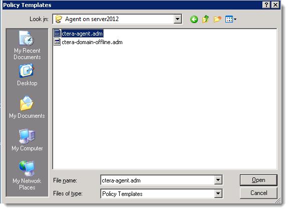 adm file contains the agent deployment settings. a Open the Group Policy Object Editor.