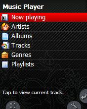 11 Music Player The Music Player allows you to listen to music, audio books and other audio files. 11.1 Open the Music Player Open the Start menu. Make a Change view sweep to the second tab view.