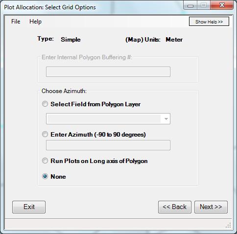 Plot Allocator Simple Grid Generation The Simple Grid Options do not allow buffering and therefore