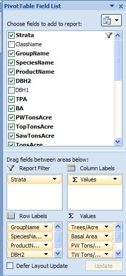 the next page. To see the source data for the pivot tables, right click worksheets and select unhide.