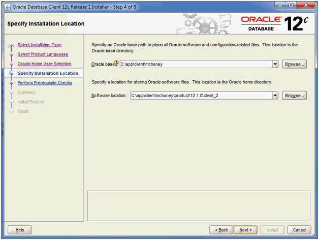 Installing the Oracle Database Client 6.