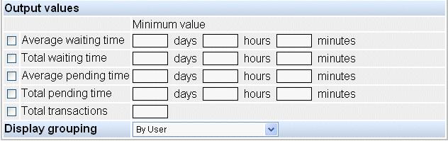 Workflow - The Workflow filter restricts the input data for the generated enquiry to the activities of the selected workflow. The filter is activated when the associated checkbox is checked.