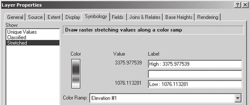 Change the Layer s Color Scheme Right - click harlan_layer in the Catalog tree again, and click Properties. In Layer Properties, click the Symbology tab.