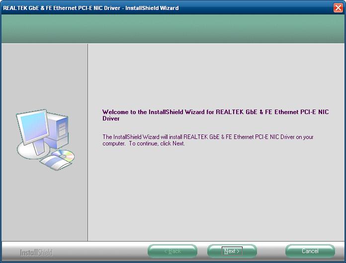 <Figure 4-19> InstallShield Wizard for graphic driver setup Then
