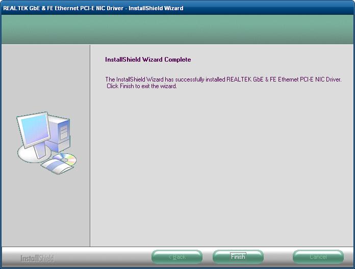<Figure 4-21> Ethernet driver setup complete dialog box When the Ethernet driver setup has been completed, the setup complete dialog box will be displayed as shown in <Figure 4-21> 4.