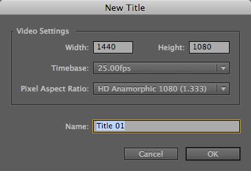 Creating Titles Premiere Pro has a built-in Title Tool. Titles can quickly be created in many styles; they can be superimposed over background video or can stand alone.