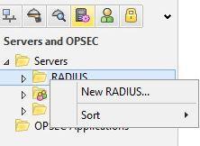 Creating a RADIUS Server Object A RADIUS server object is created to define the host, service, version, and protocol to be used.