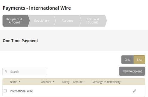 ACH & WIRE TEMPLATES/PAYMENTS Free Form Wire Choose the ACH/Wire option under the Commercial menu to process a wire transfer.