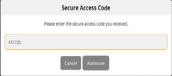 Select your SAC Target for Secure Access Code for