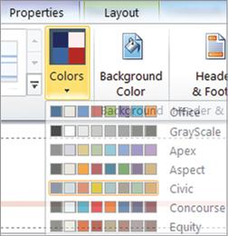 246 CHAPTER 9 Collecting and managing data by integrating with InfoPath 2 In the Colors drop-down list select Civic.